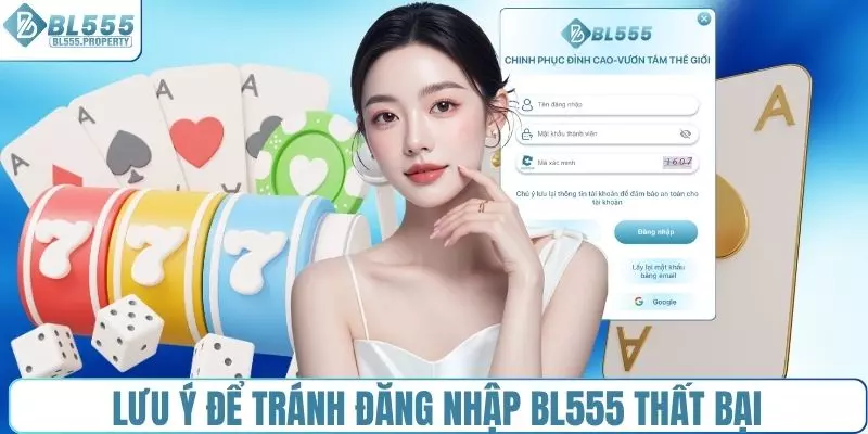 Vấn đề cần lưu ý để tránh thao tác đăng nhập BL555 thất bại